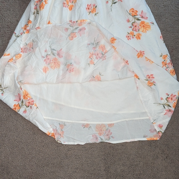 Floral Print Mid Length Summer Dress - Picture 2 of 3